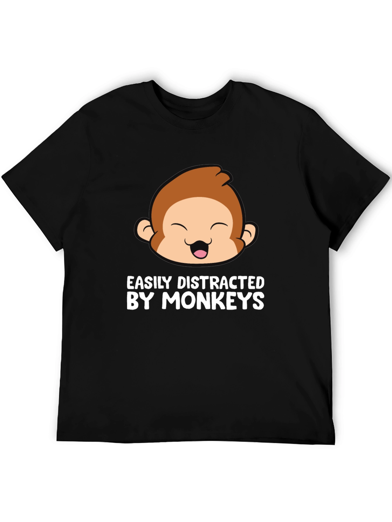Easily Distracted By Monkeys Graphic T-Shirt