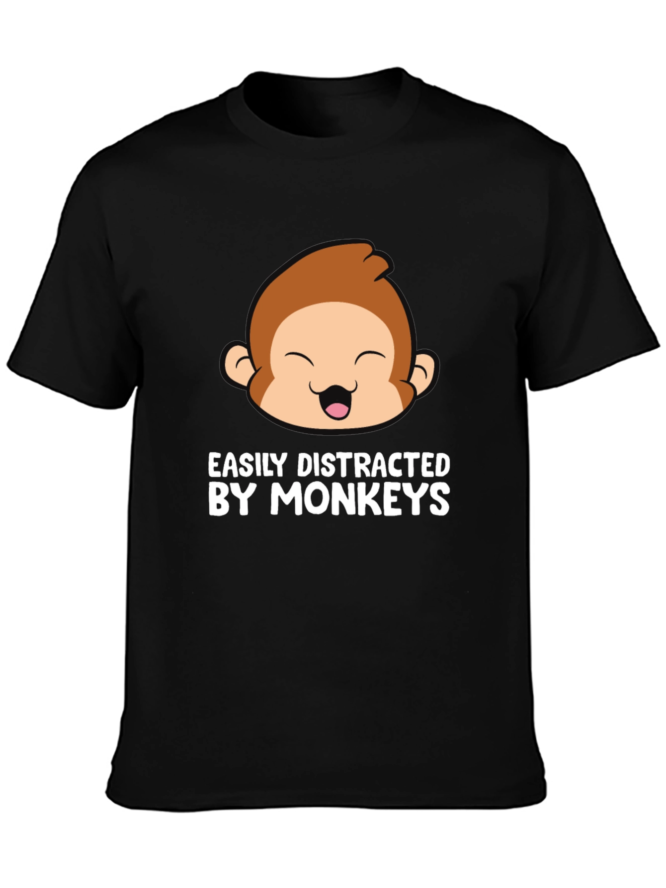 Easily Distracted By Monkeys Graphic T-Shirt