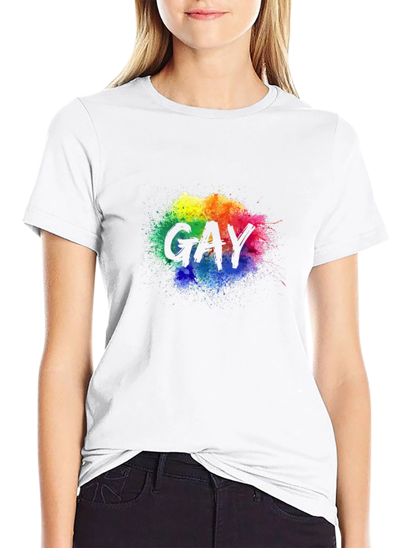 Gay Pride Rainbow Splash T-Shirt - Celebrate Love