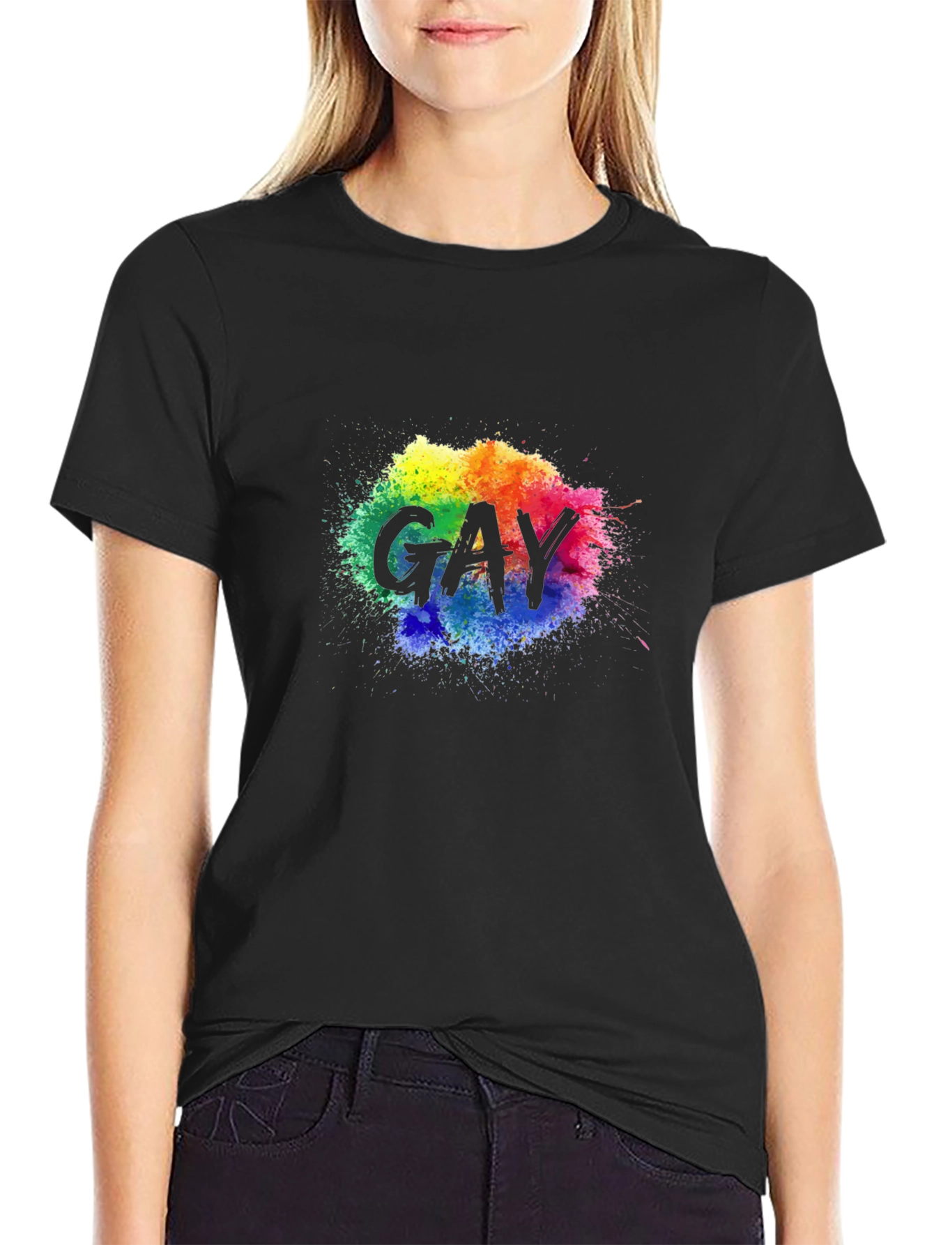 Gay Pride Rainbow Splash T-Shirt - Celebrate Love