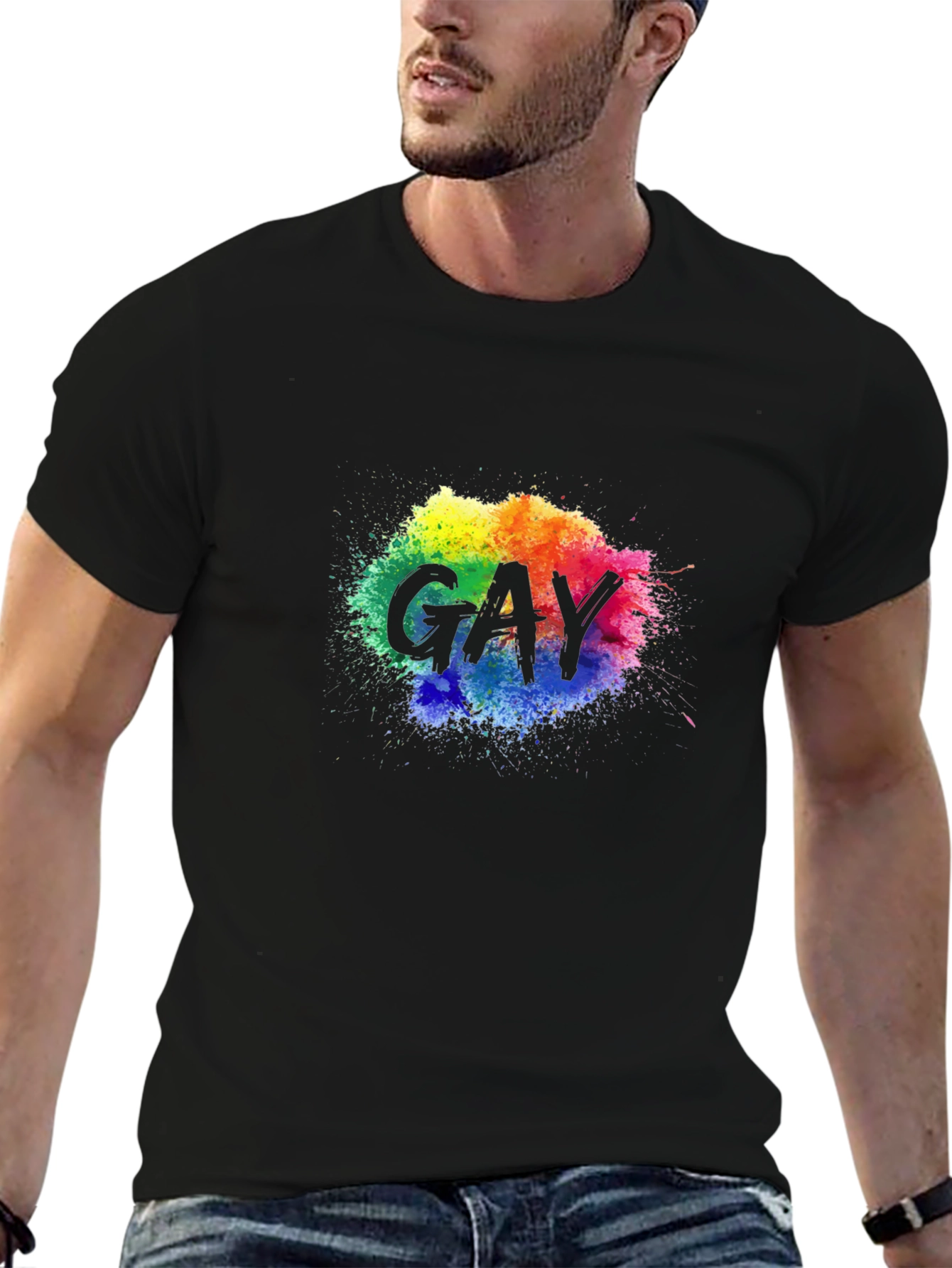Gay Pride Rainbow Splash T-Shirt - Celebrate Love