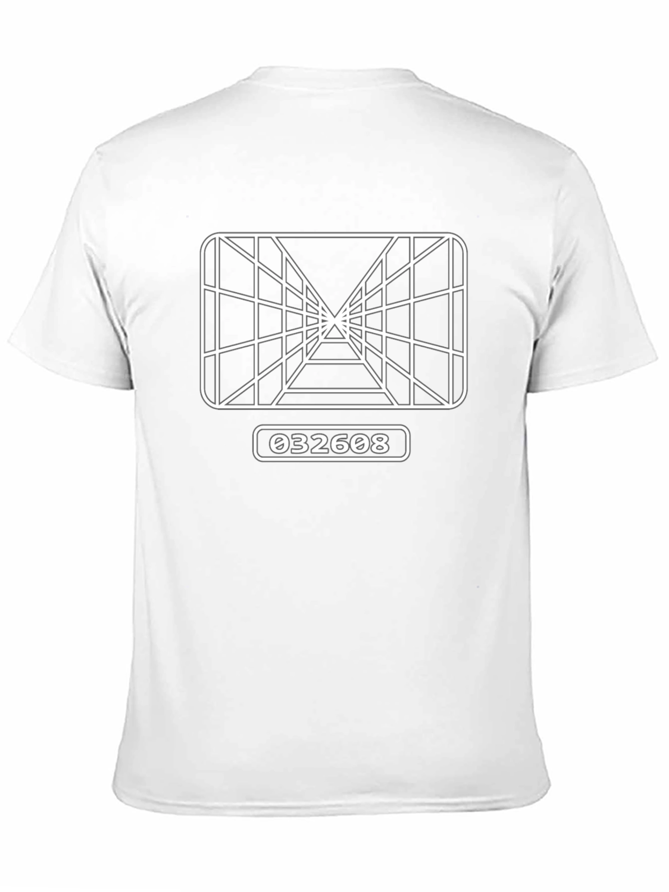 Retro Arcade Grid T-Shirt - Black