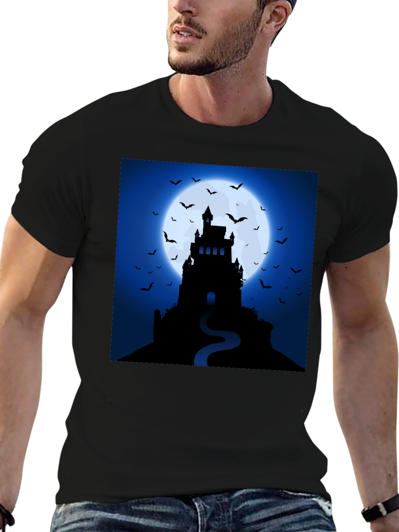 Spooky Castle Halloween T-Shirt