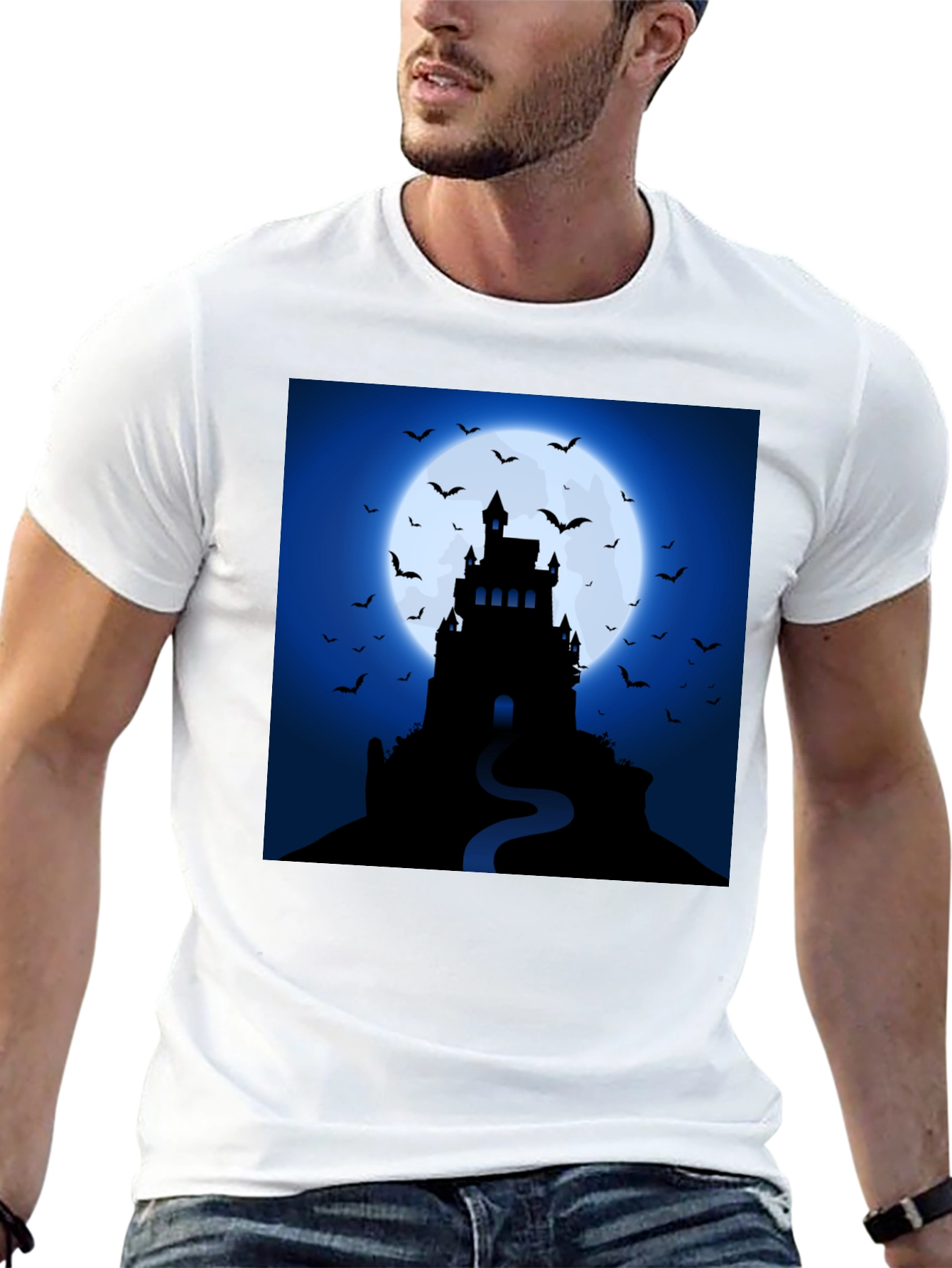 Spooky Castle Halloween T-Shirt