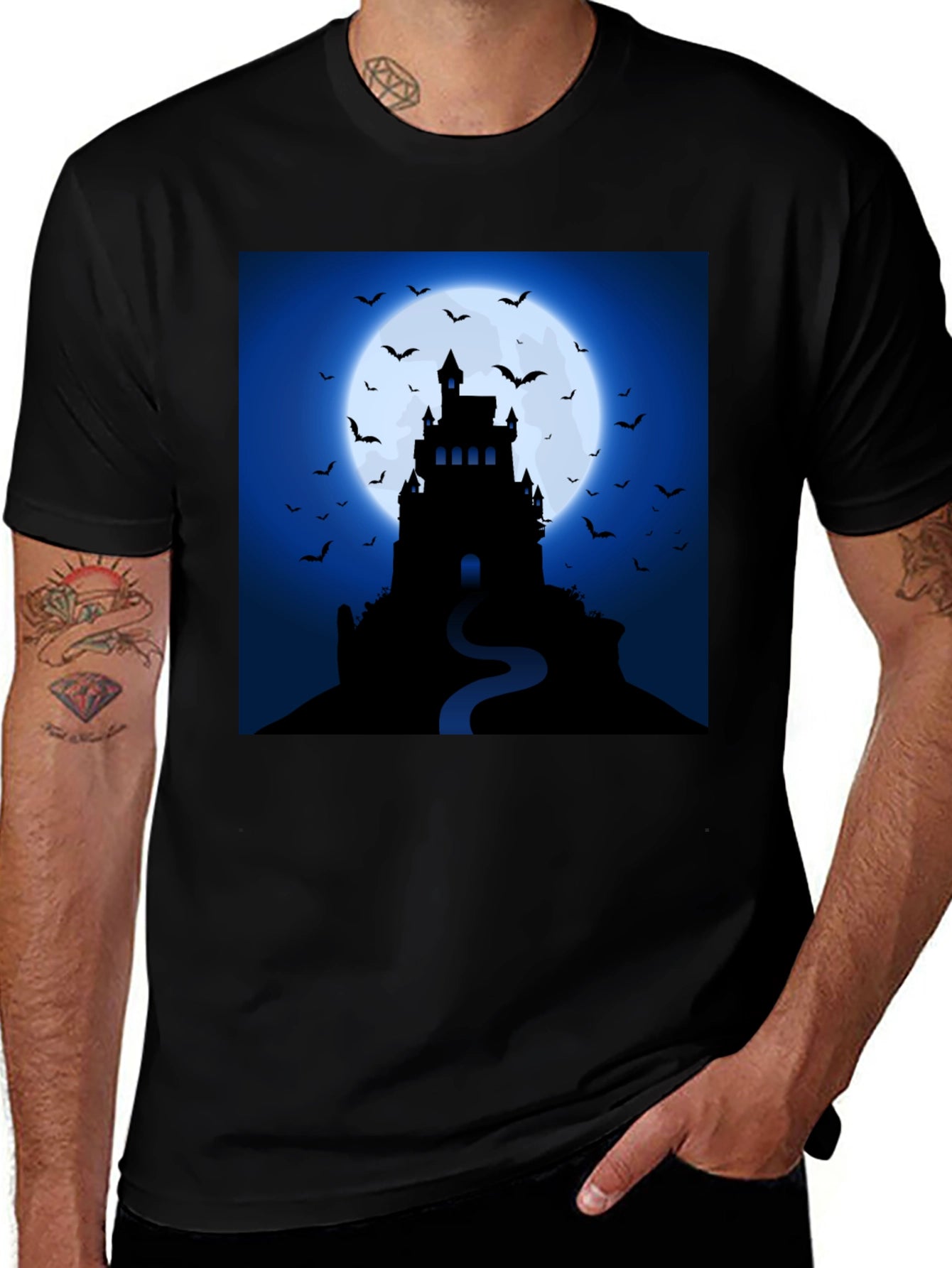 Spooky Castle Halloween T-Shirt