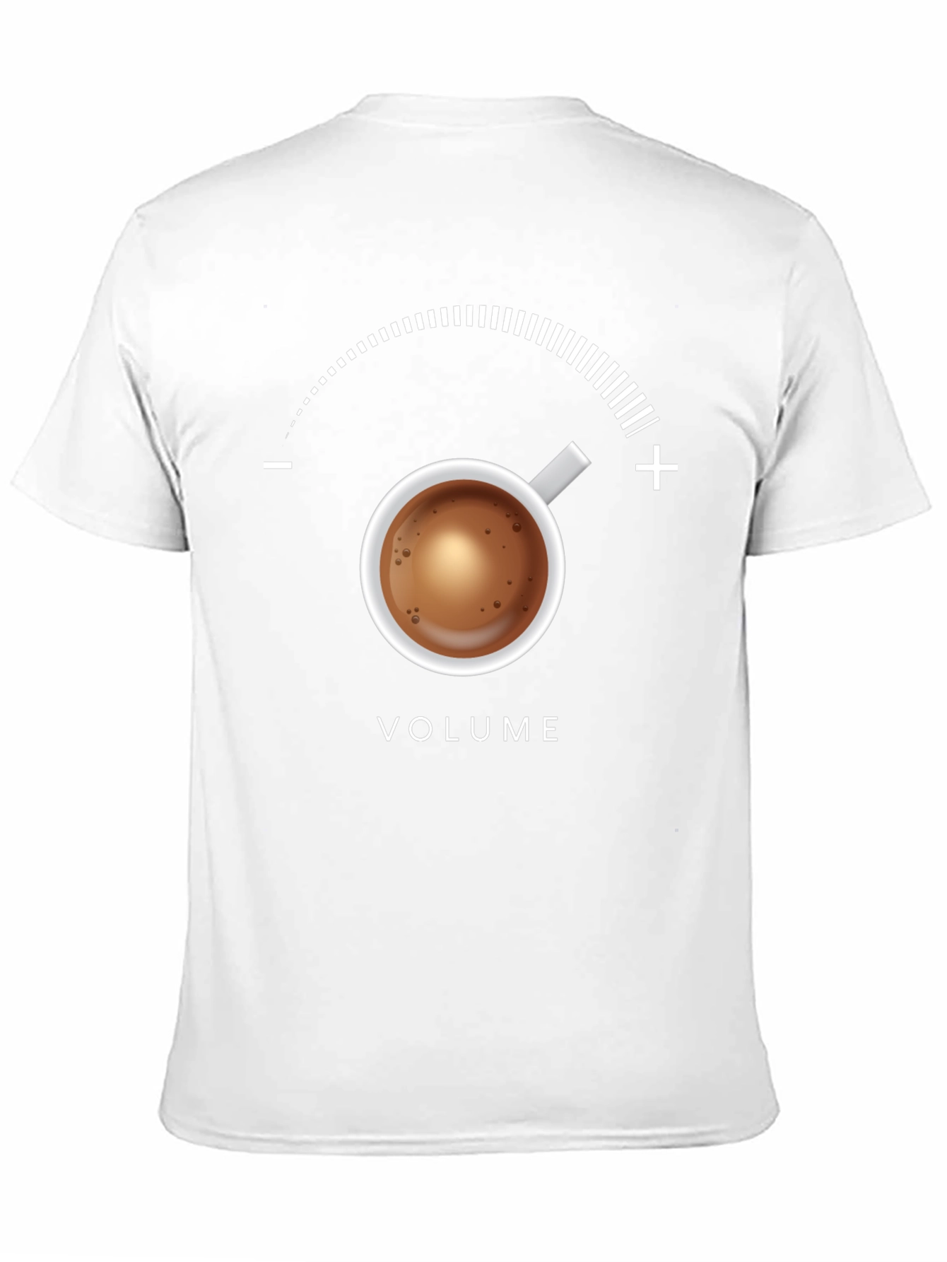 Coffee Volume T-Shirt - Funny Caffeine Meter Tee