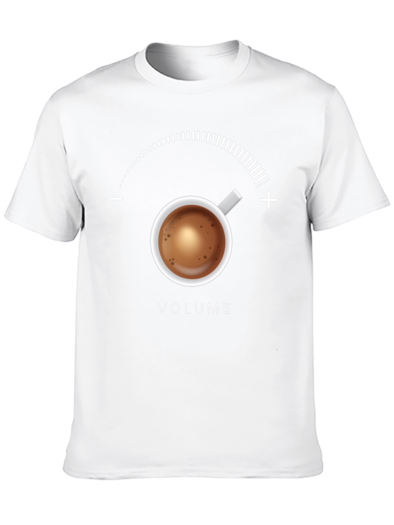 Coffee Volume T-Shirt - Funny Caffeine Meter Tee