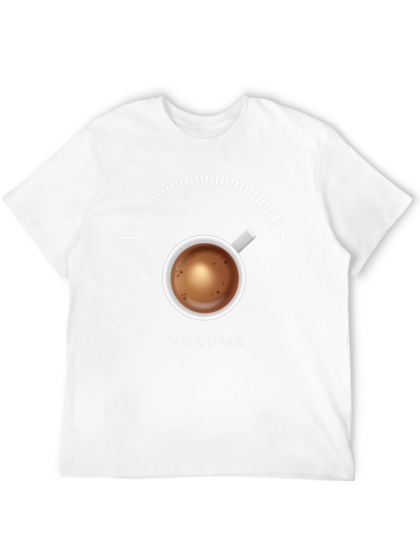 Coffee Volume T-Shirt - Funny Caffeine Meter Tee