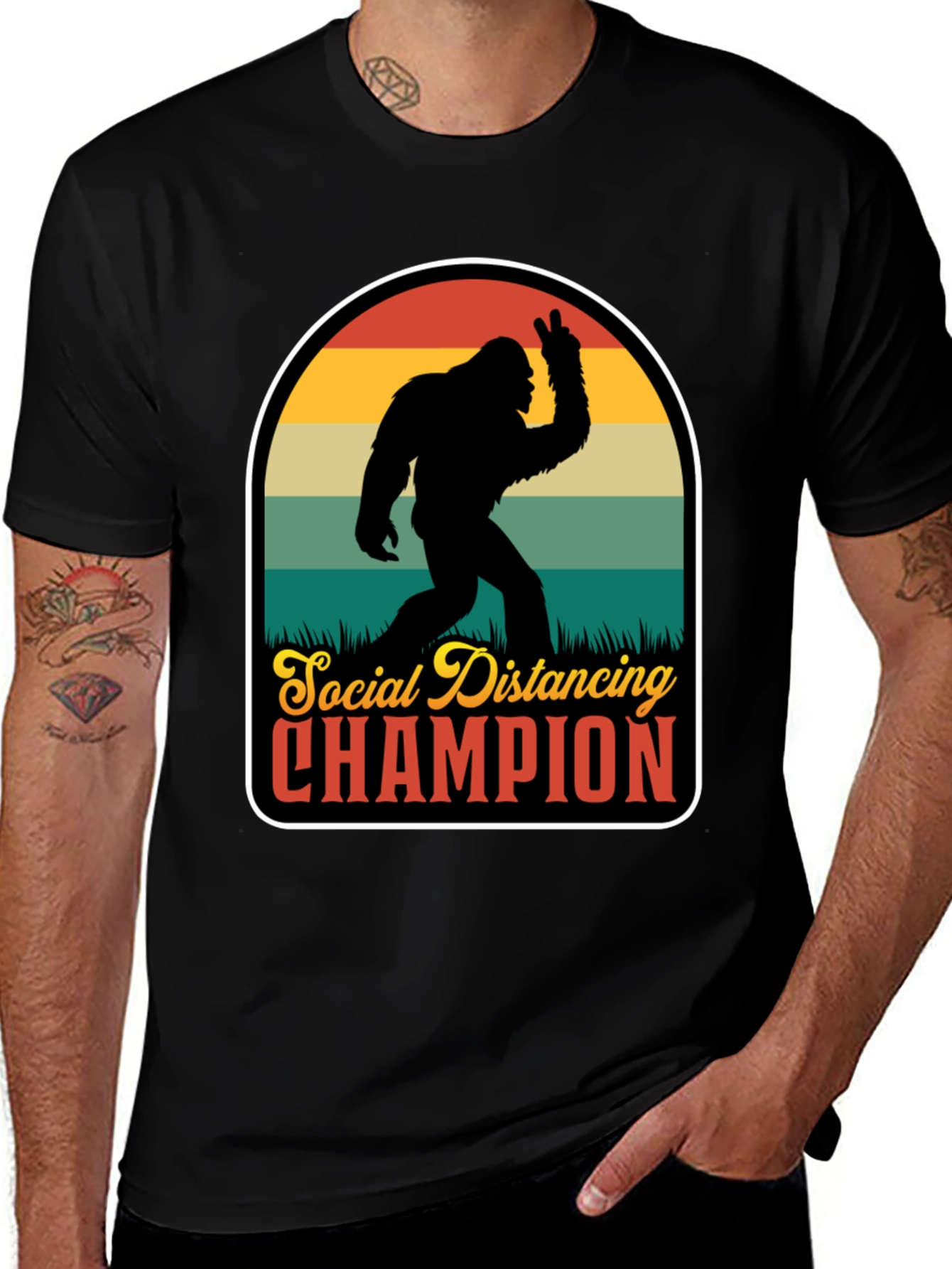 Social Distancing Champion Graphic Tee