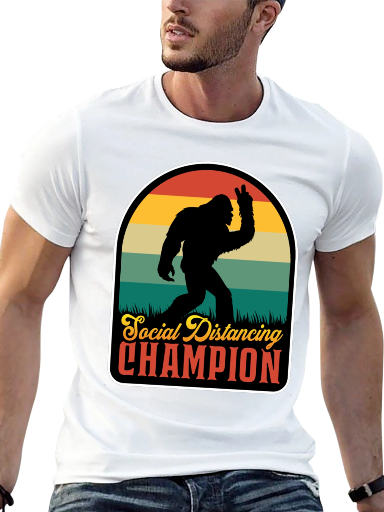 Social Distancing Champion Graphic Tee