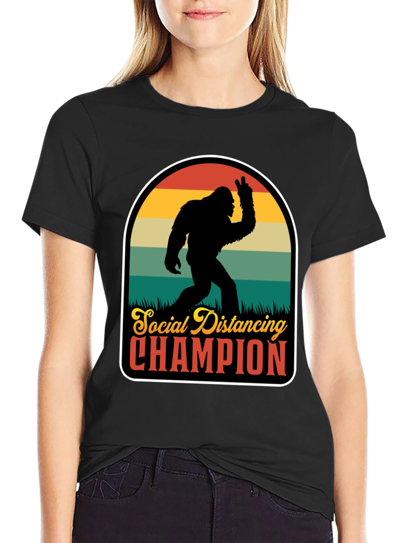 Social Distancing Champion Graphic Tee