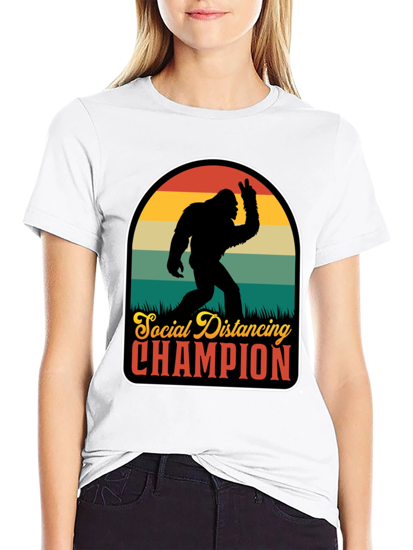 Social Distancing Champion Graphic Tee