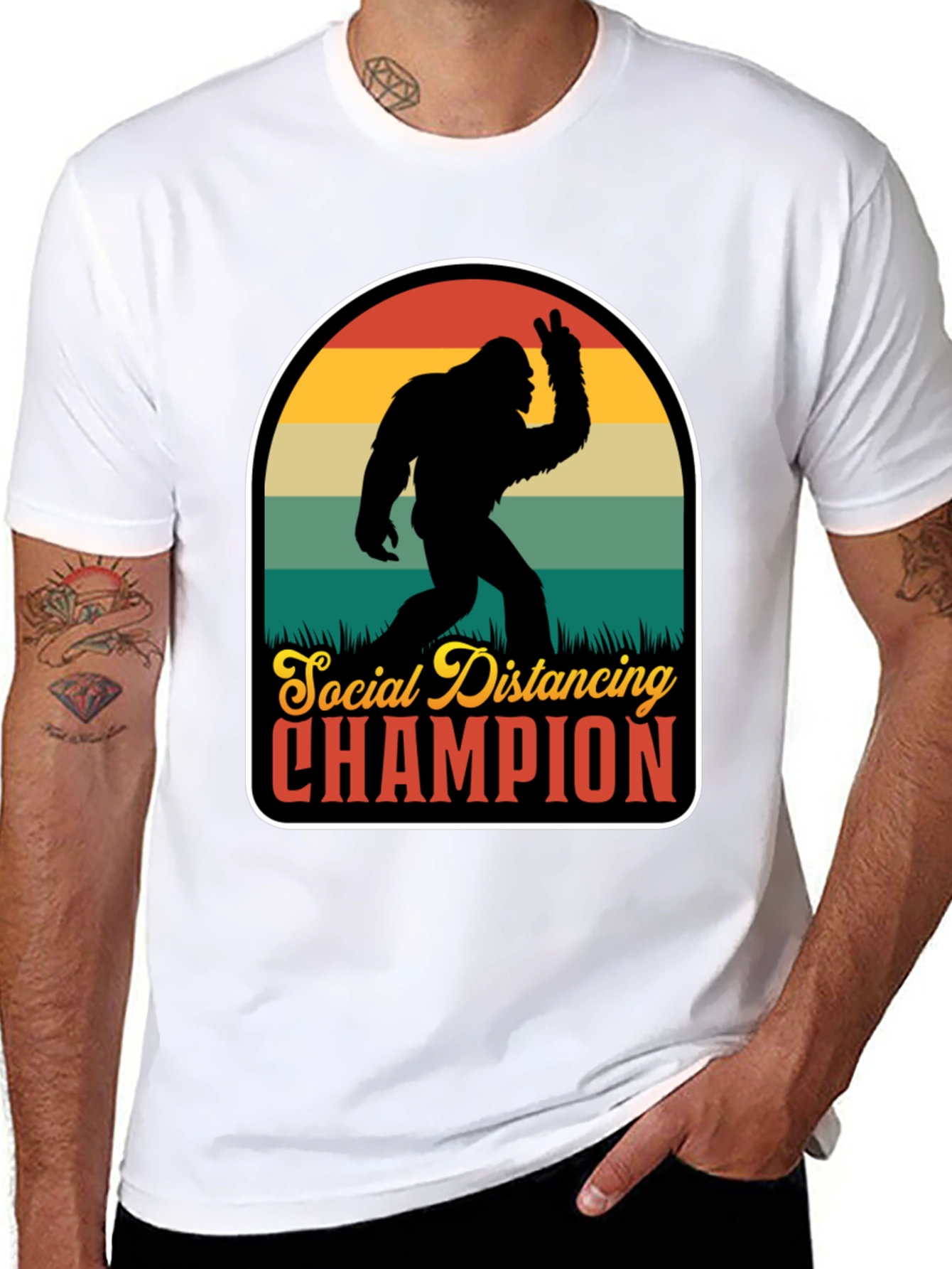 Social Distancing Champion Graphic Tee
