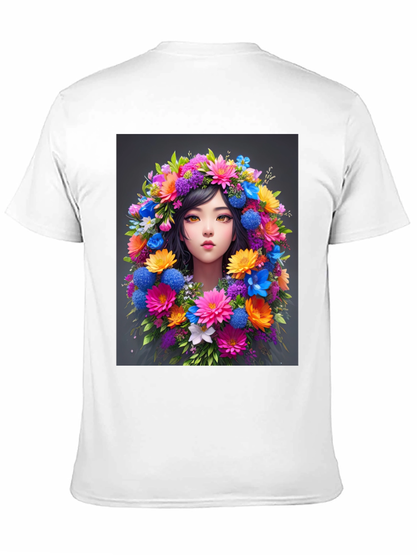 Floral Woman Graphic Tee - Stylish & Unique