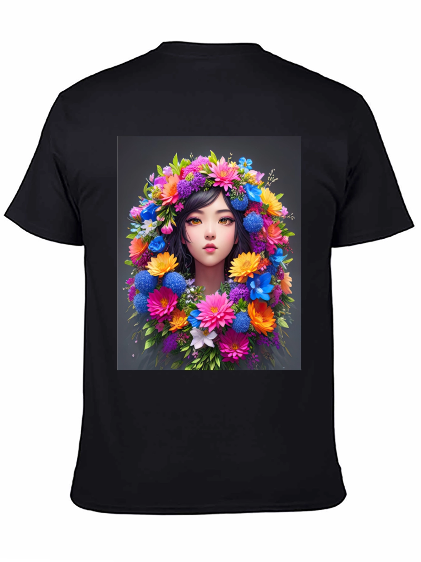 Floral Woman Graphic Tee - Stylish & Unique