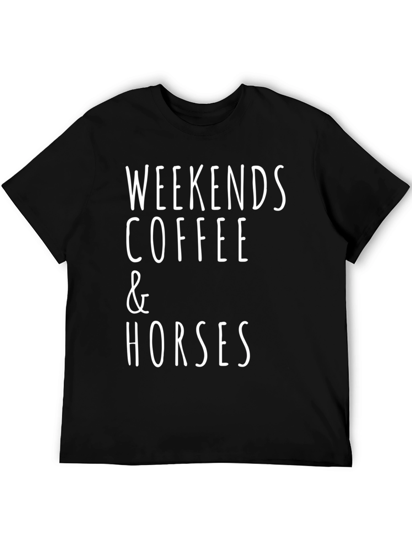 Weekends Coffee & Horses Graphic Tee