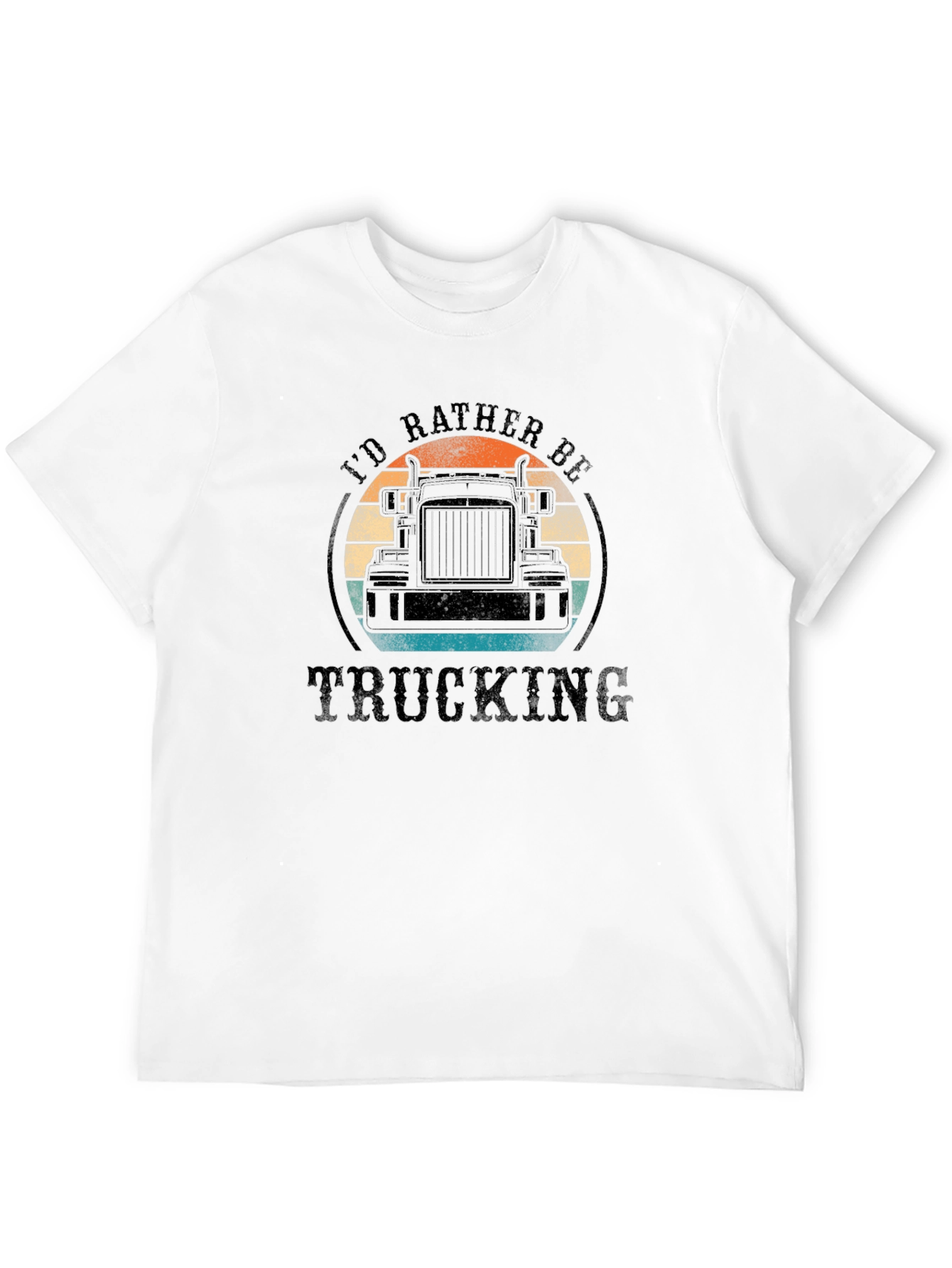 Trucking T-Shirt - Id Rather Be Trucking