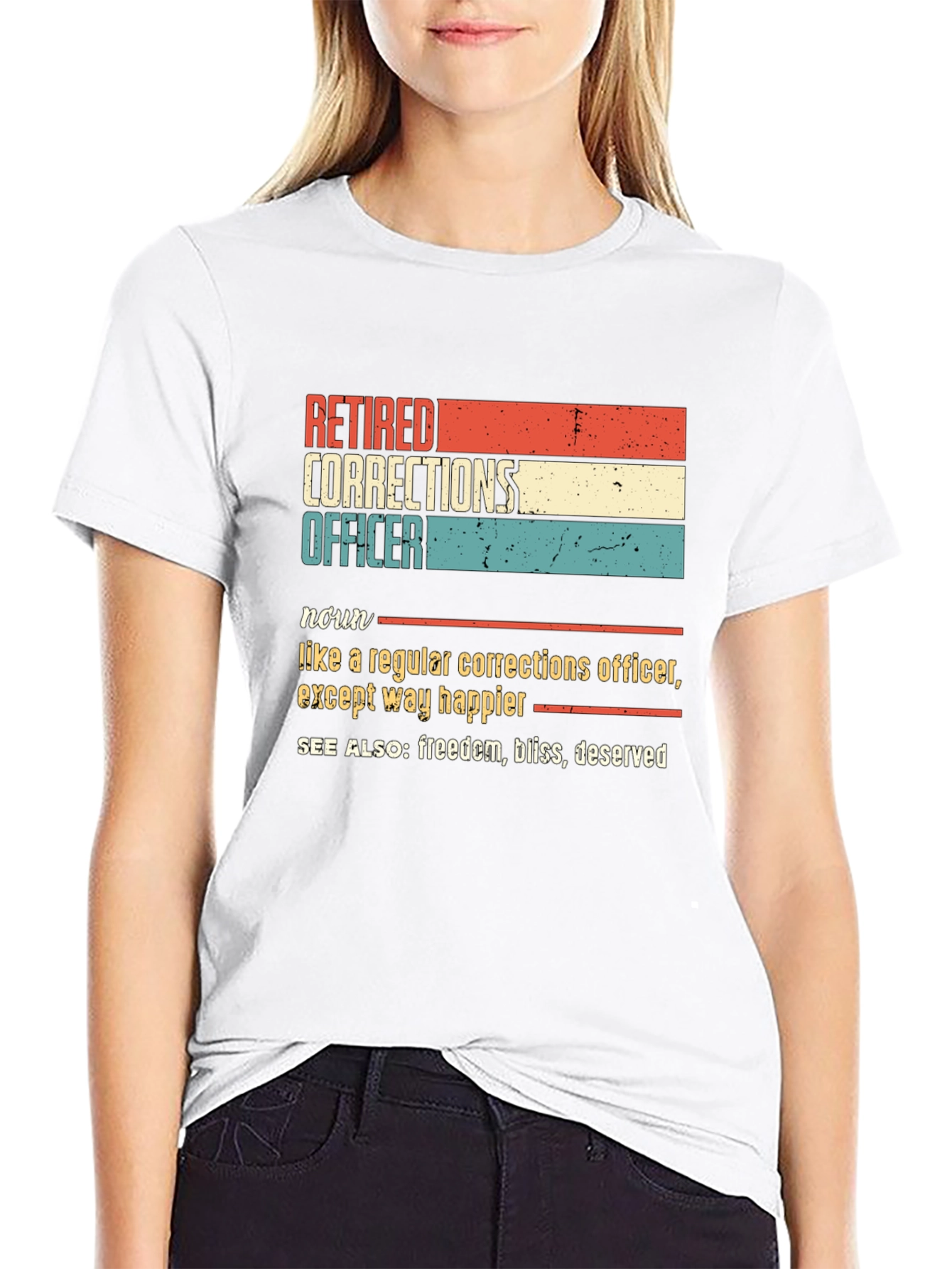 Retired Corrections Officer Graphic T-Shirt