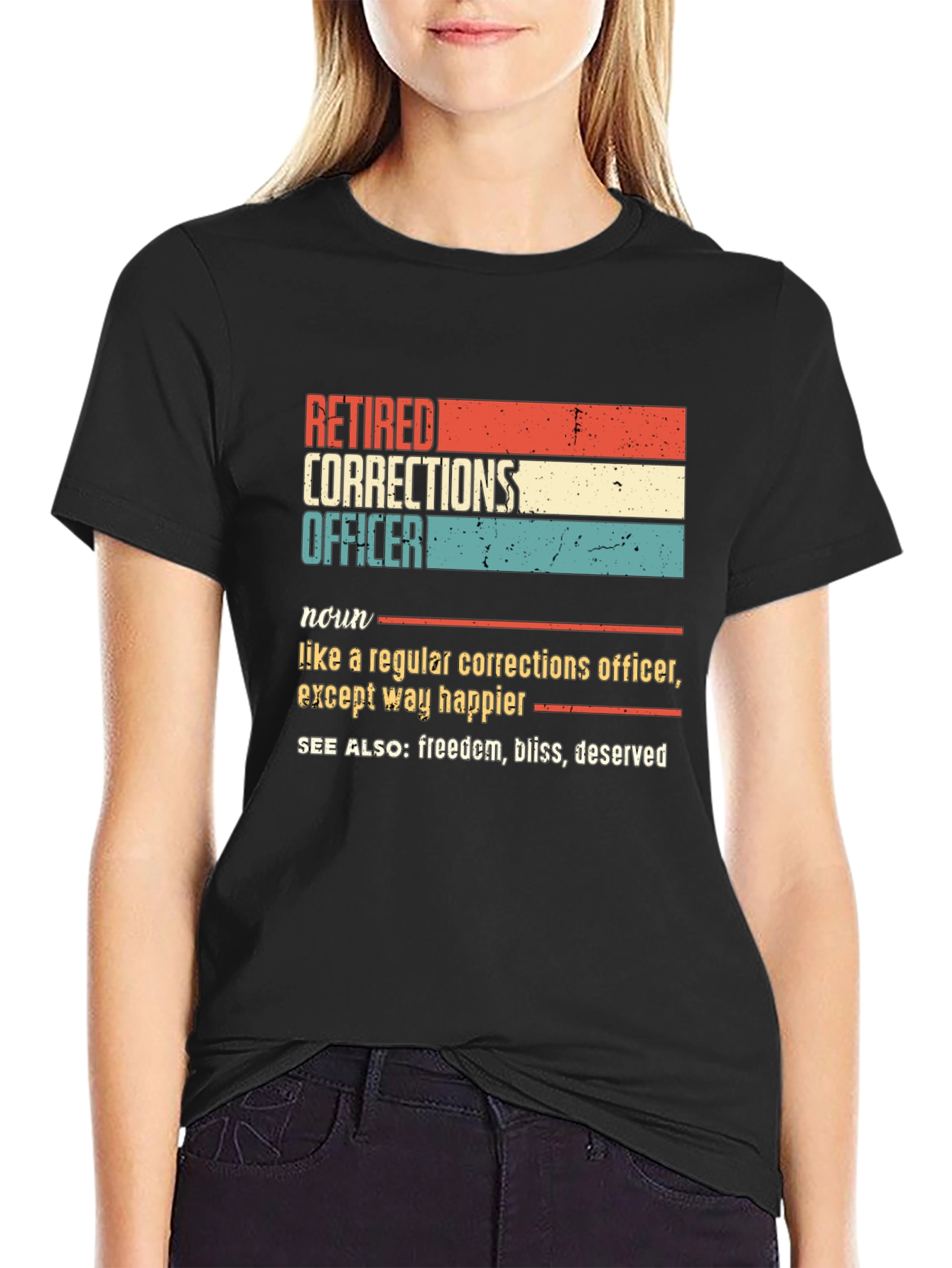 Retired Corrections Officer Graphic T-Shirt