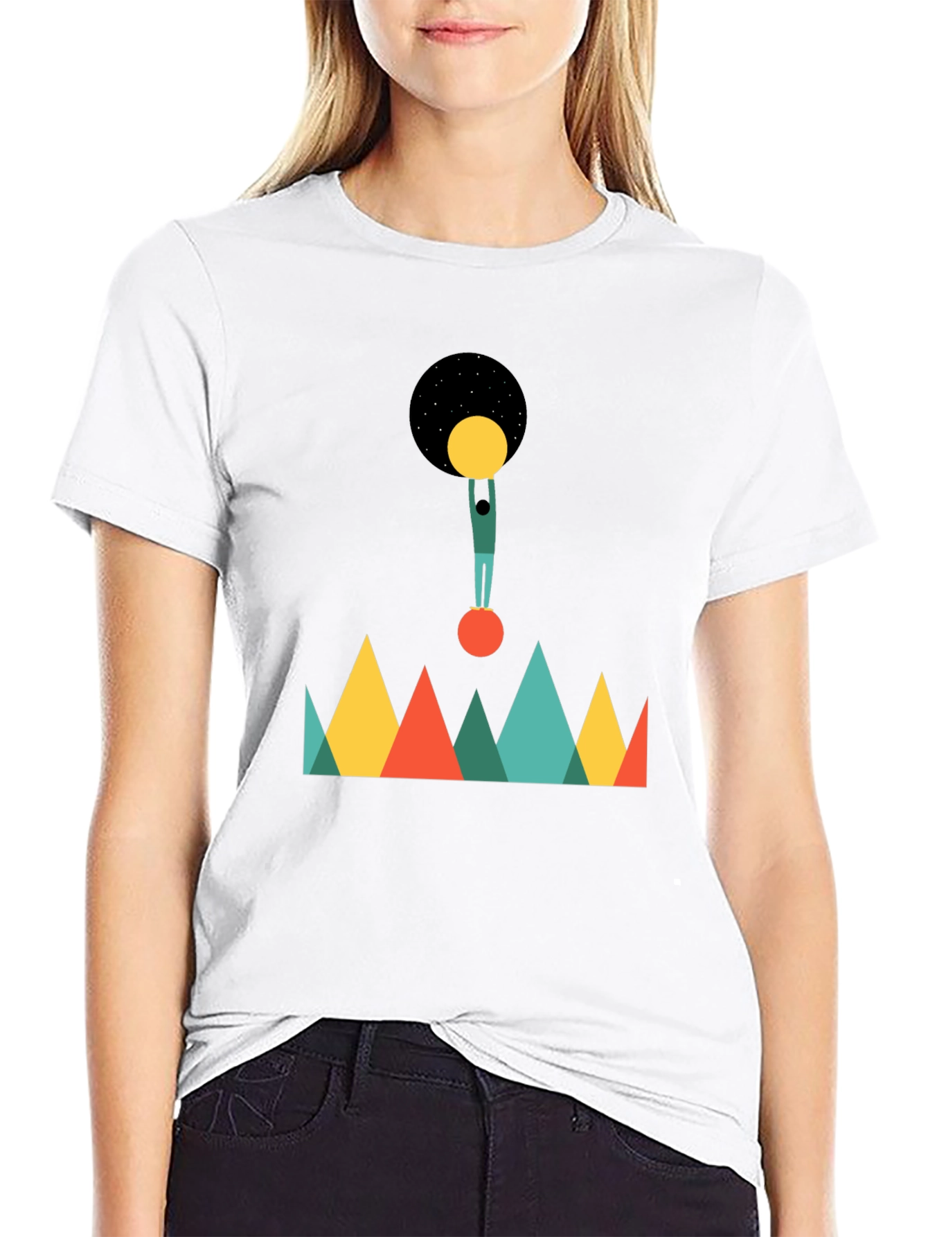Cosmic Balance Graphic Tee - Unique Design