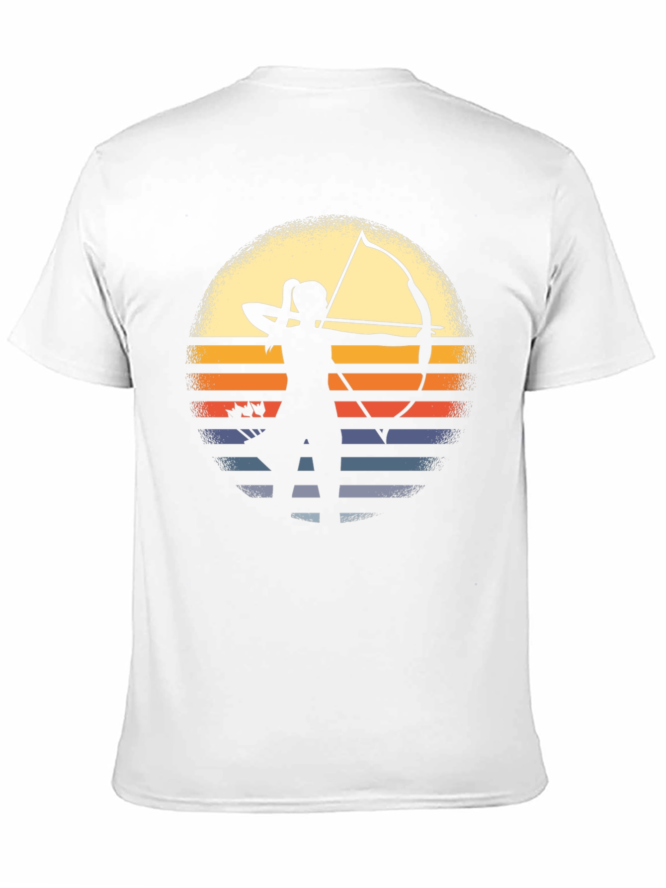 Archery Sunset Graphic Tee - Bow & Arrow Silhouette