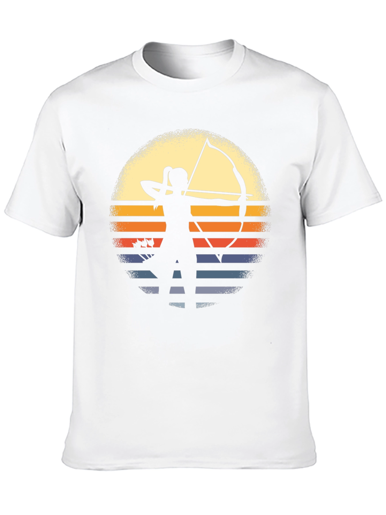 Archery Sunset Graphic Tee - Bow & Arrow Silhouette