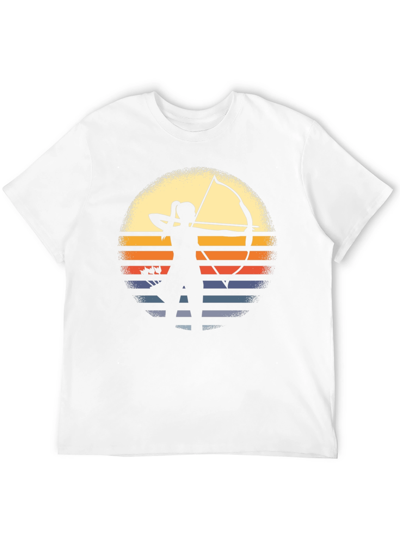 Archery Sunset Graphic Tee - Bow & Arrow Silhouette