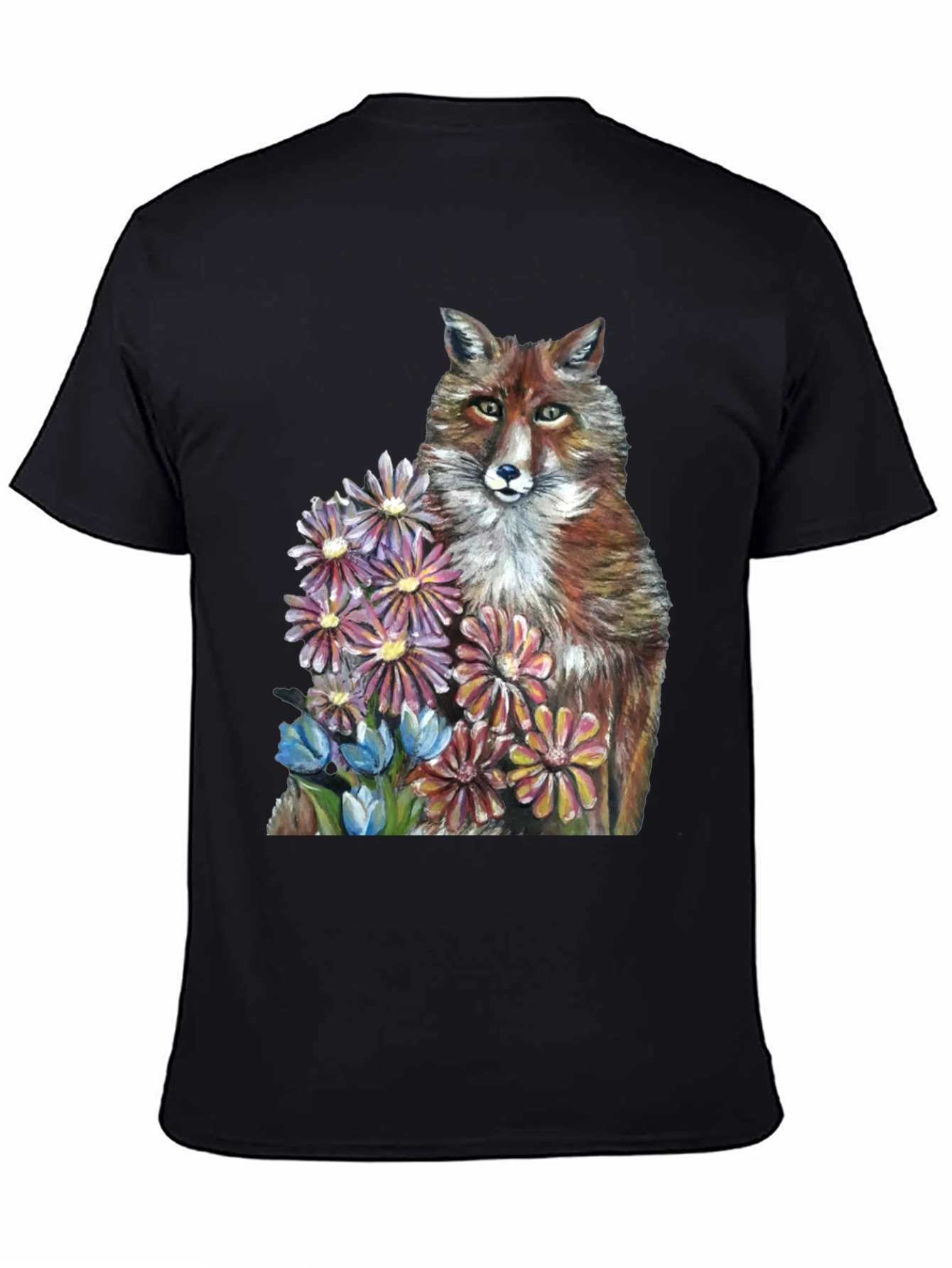 Fox & Flowers Graphic T-Shirt