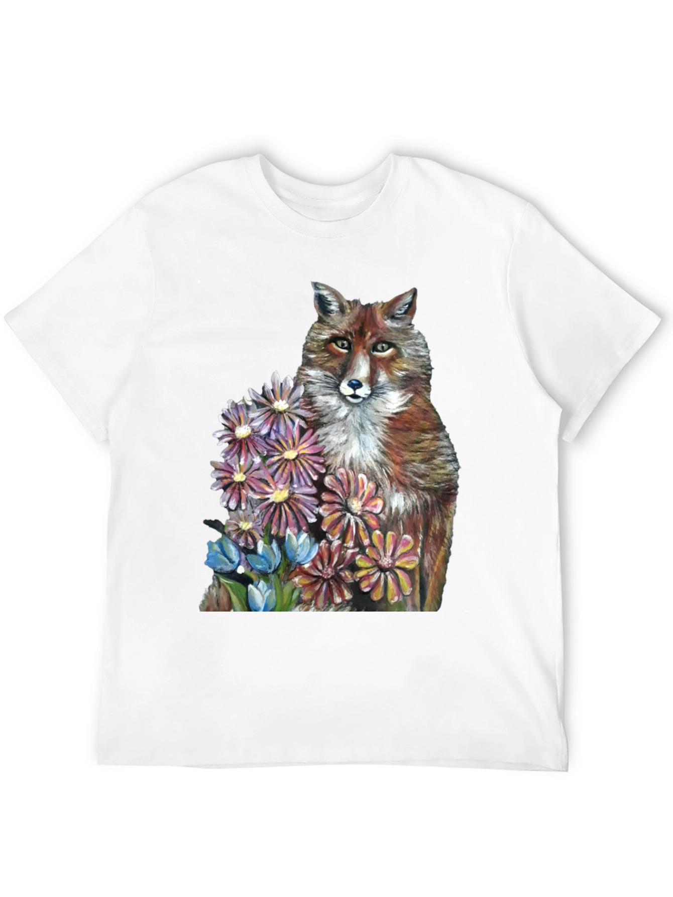 Fox & Flowers Graphic T-Shirt