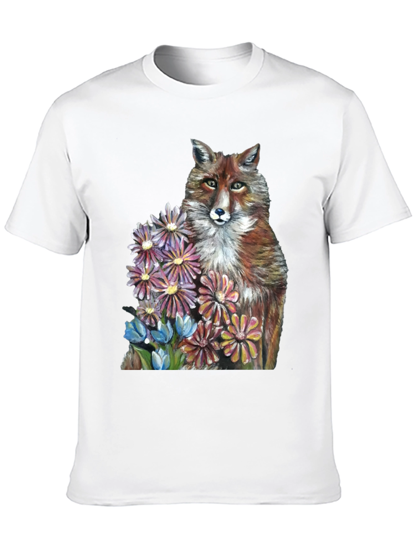 Fox & Flowers Graphic T-Shirt