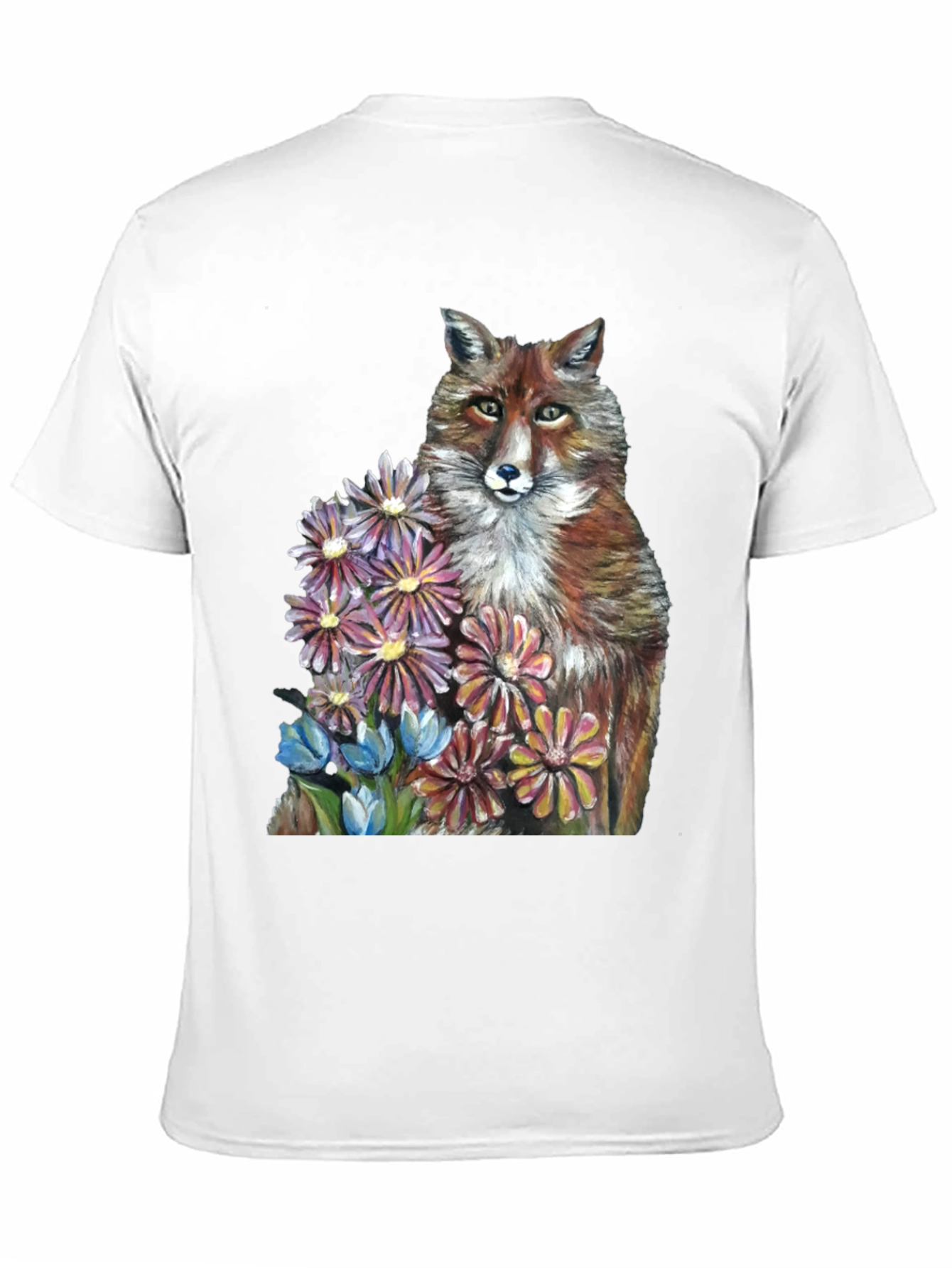 Fox & Flowers Graphic T-Shirt