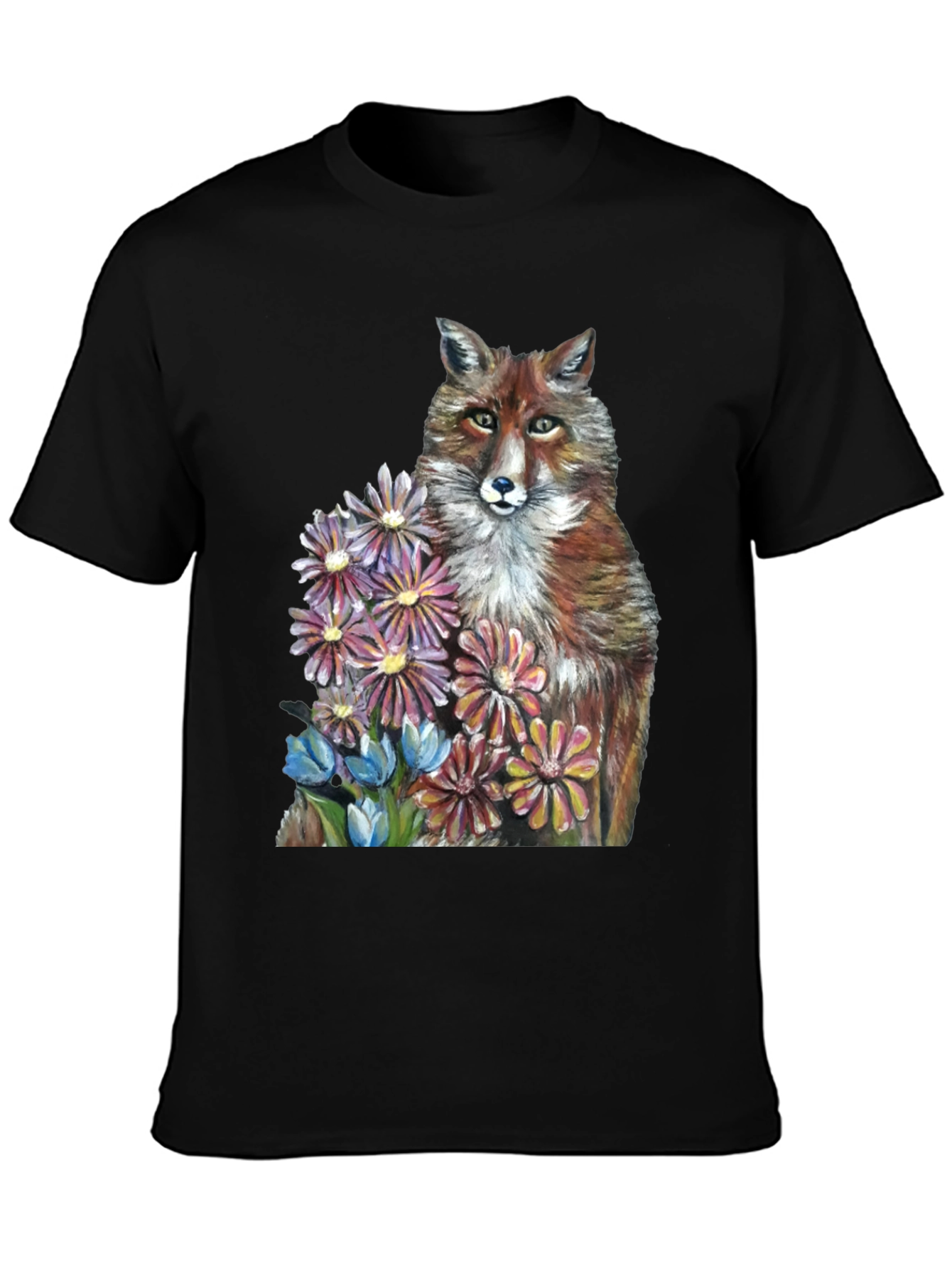 Fox & Flowers Graphic T-Shirt