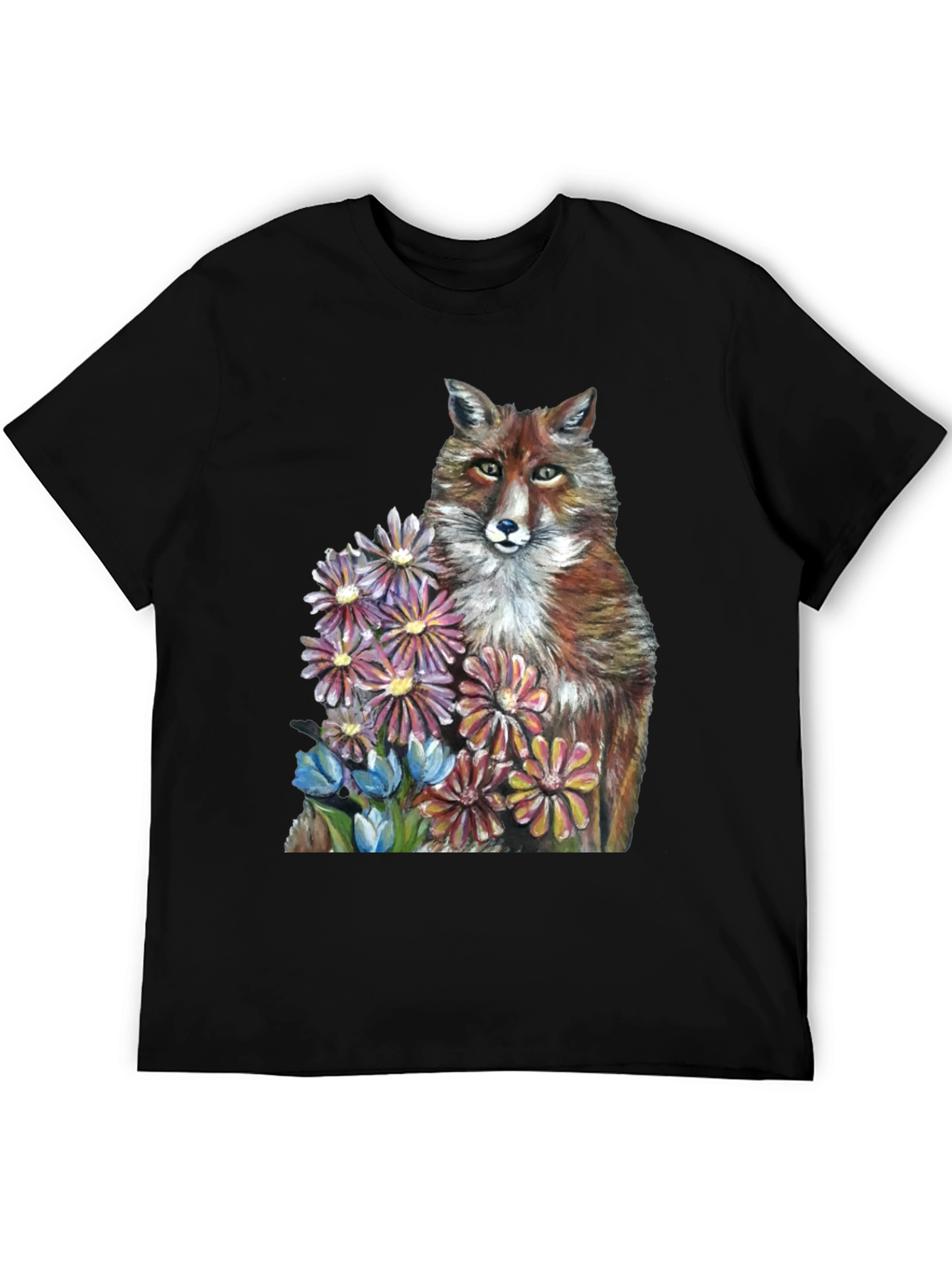 Fox & Flowers Graphic T-Shirt