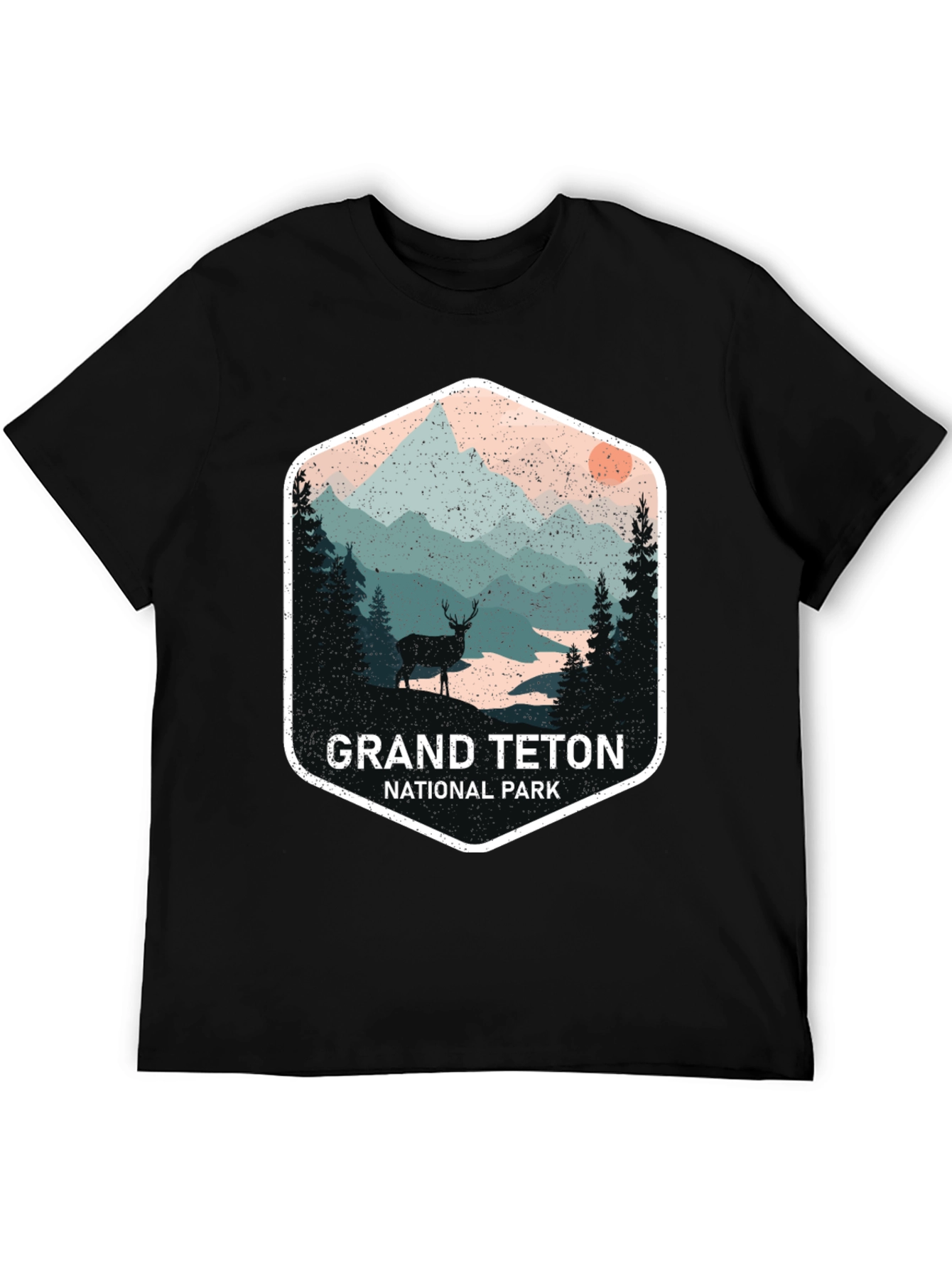 Grand Teton National Park Graphic Tee - Black