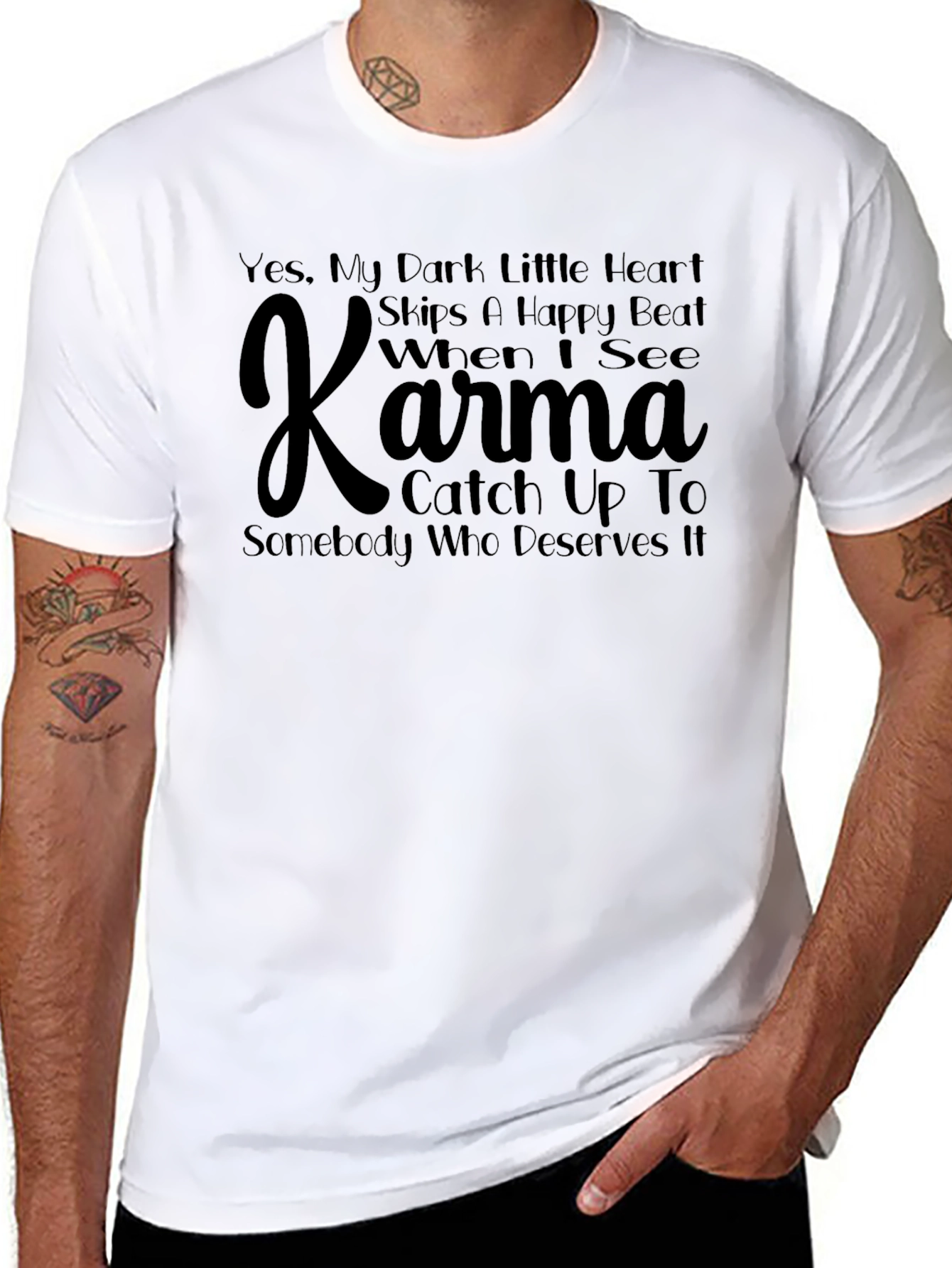 Dark Heart Karma Graphic Tee