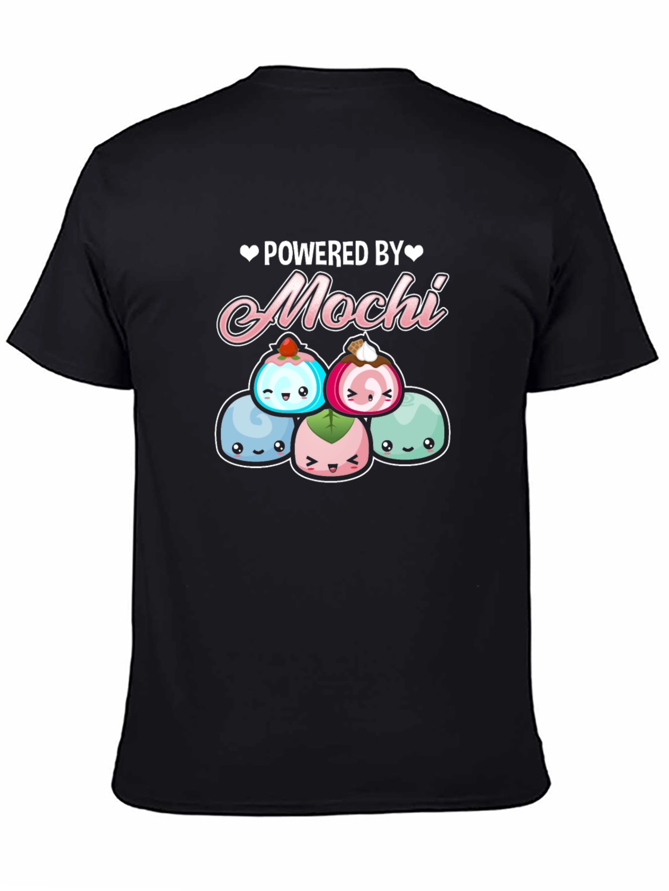 Powered by Mochi Cute Anime T-Shirt