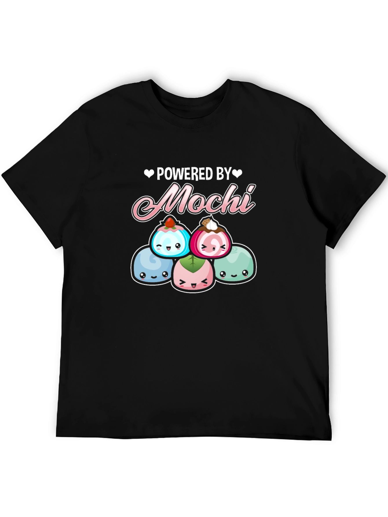 Powered by Mochi Cute Anime T-Shirt