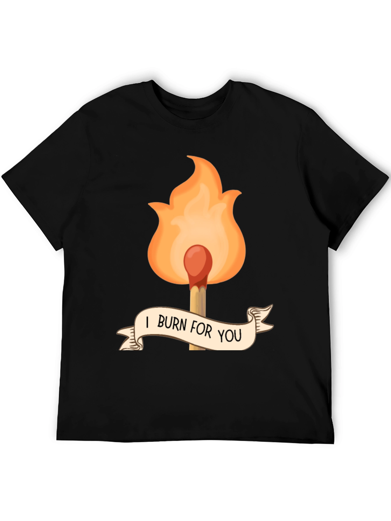 I Burn For You Graphic Tee - Black
