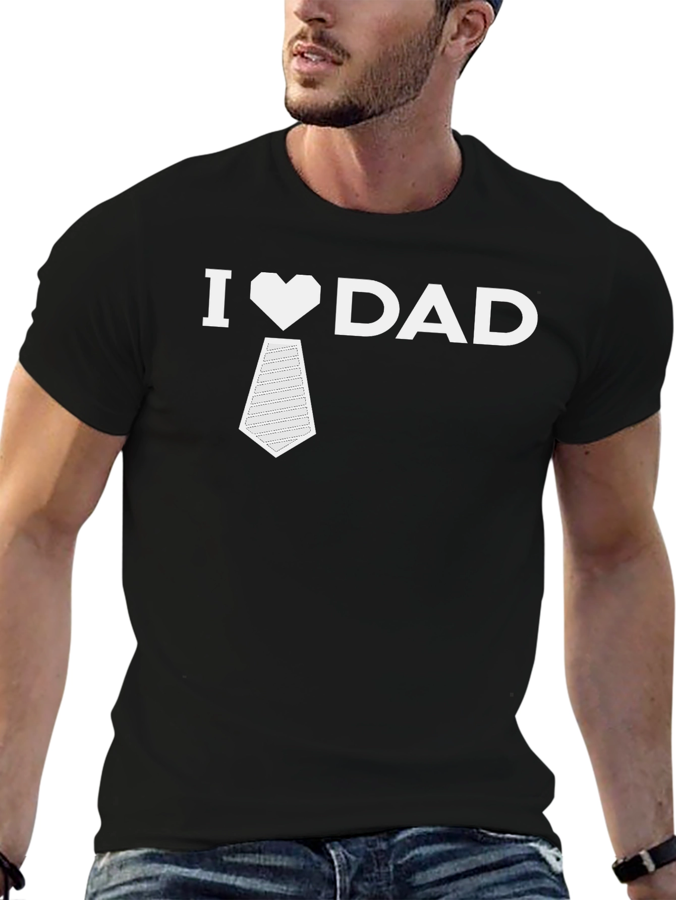 I Heart Dad T-Shirt Fathers Day Gift
