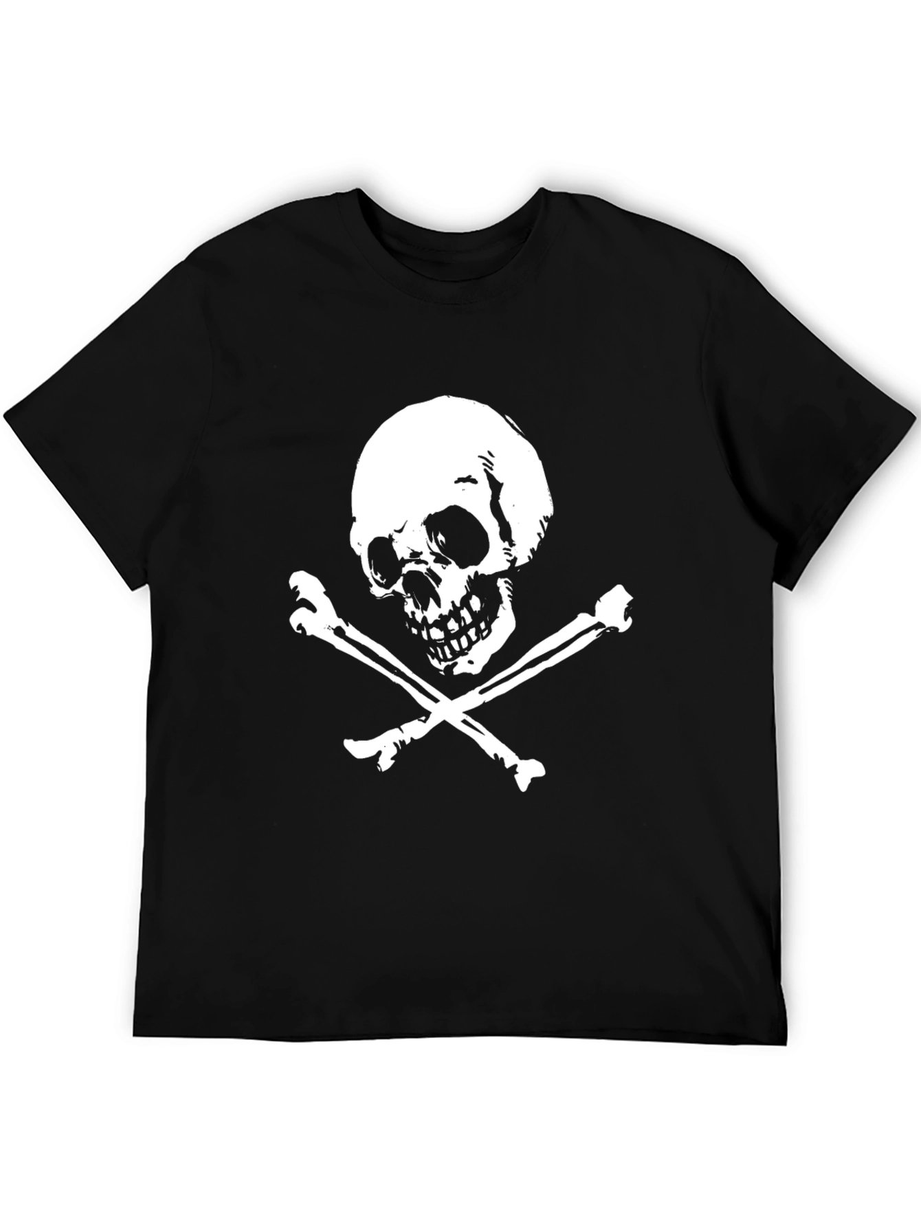 Skull & Crossbones Graphic T-Shirt - Black