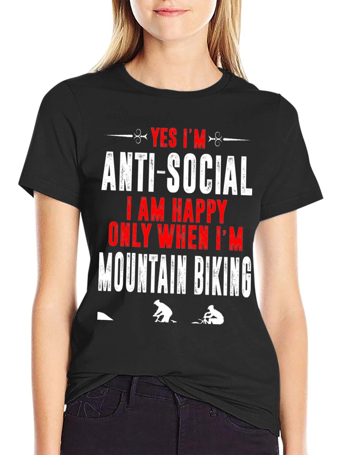 Anti-Social Mountain Biking T-Shirt