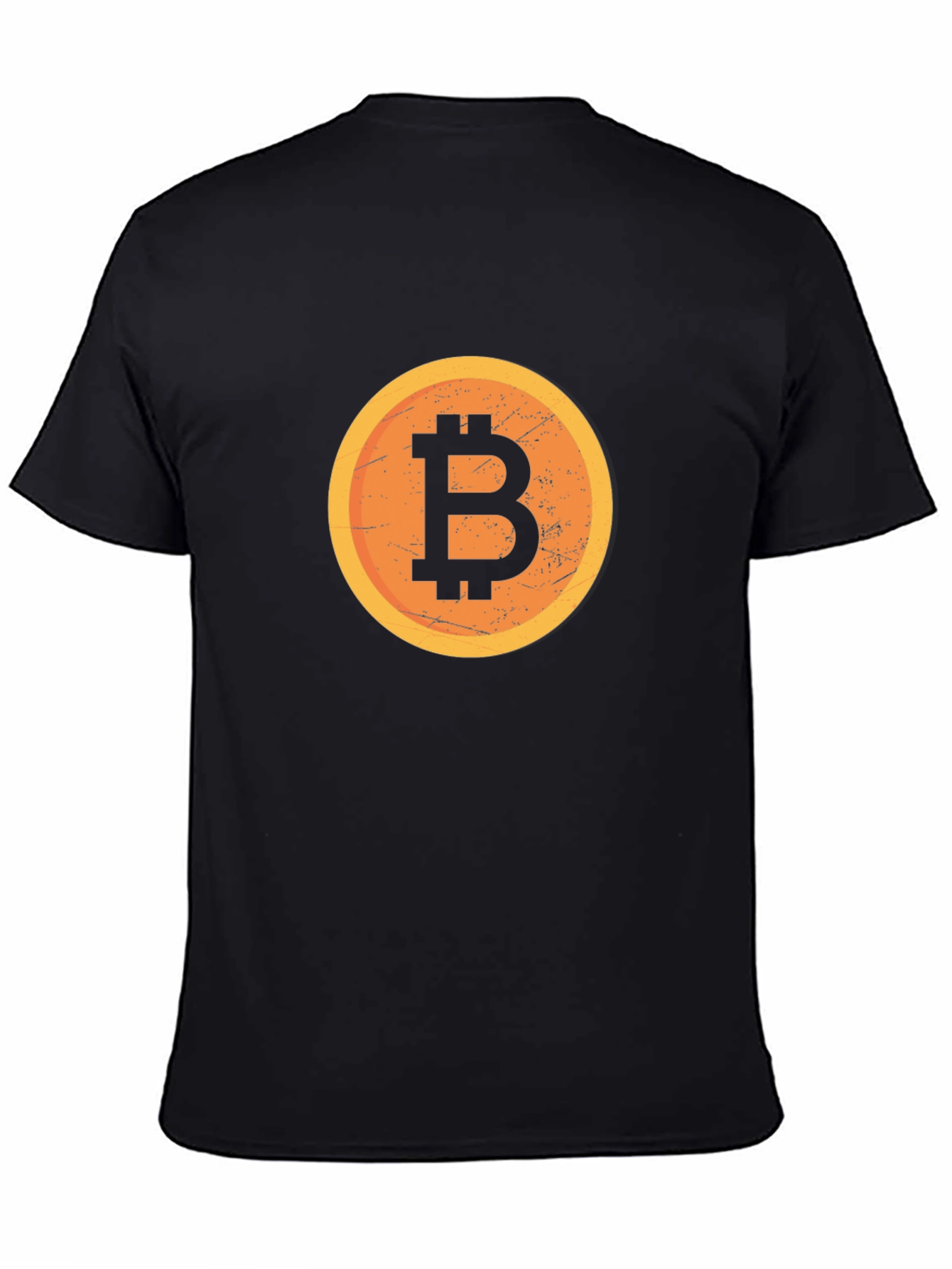 Bitcoin Logo Graphic Black T-Shirt