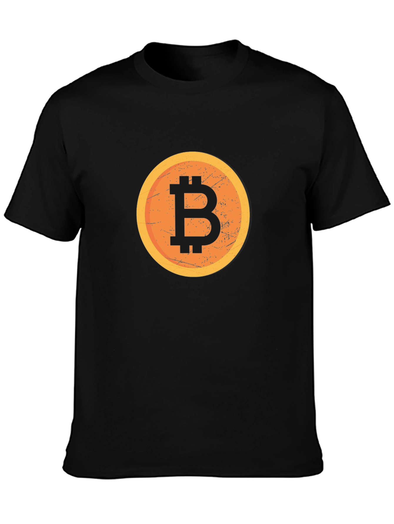 Bitcoin Logo Graphic Black T-Shirt
