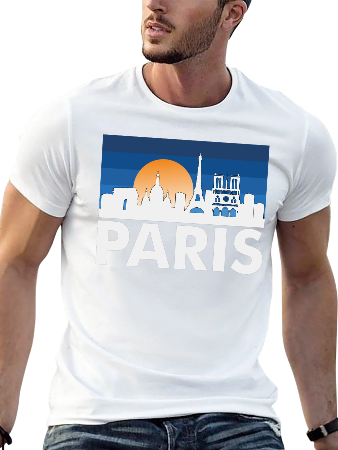 Paris Skyline T-Shirt - Cityscape Tee