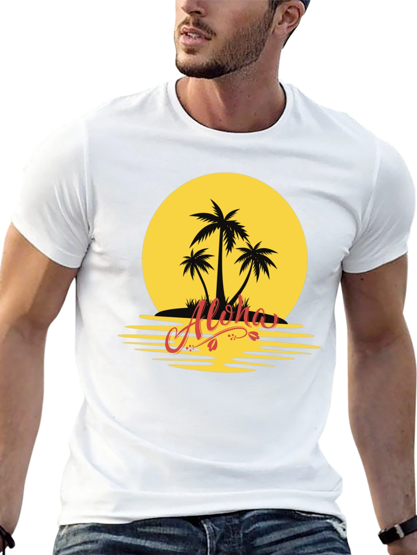 Aloha Sunset Graphic Tee - Island Vibes
