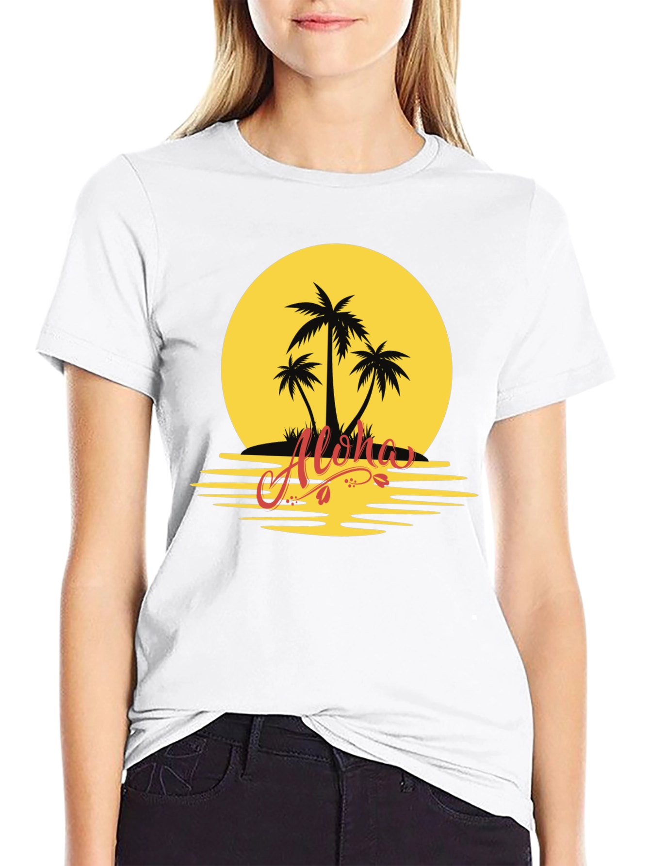 Aloha Sunset Graphic Tee - Island Vibes