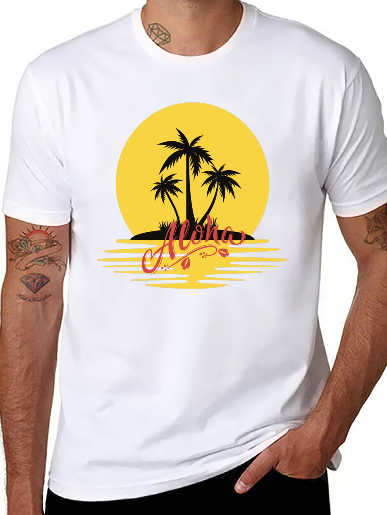 Aloha Sunset Graphic Tee - Island Vibes