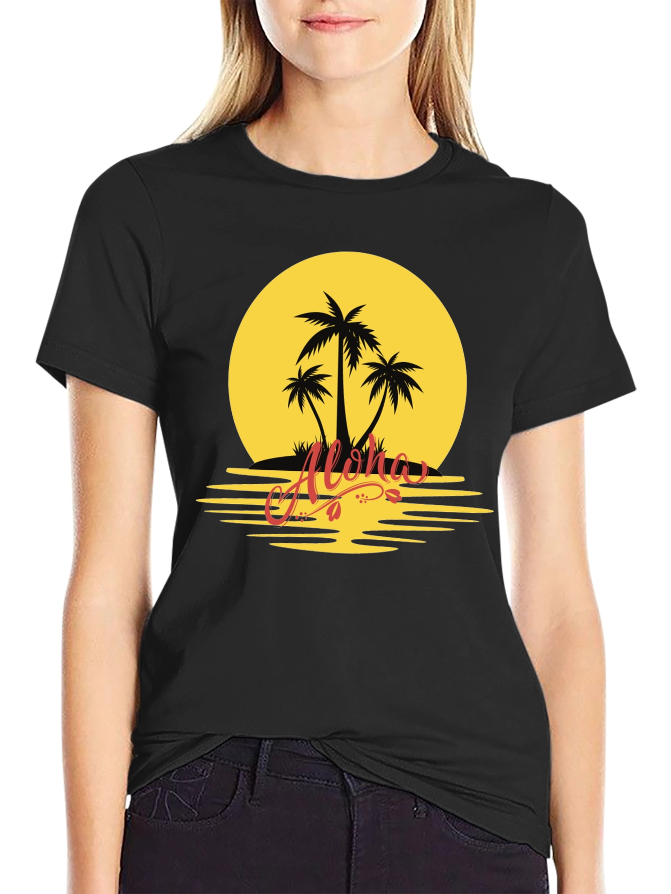 Aloha Sunset Graphic Tee - Island Vibes