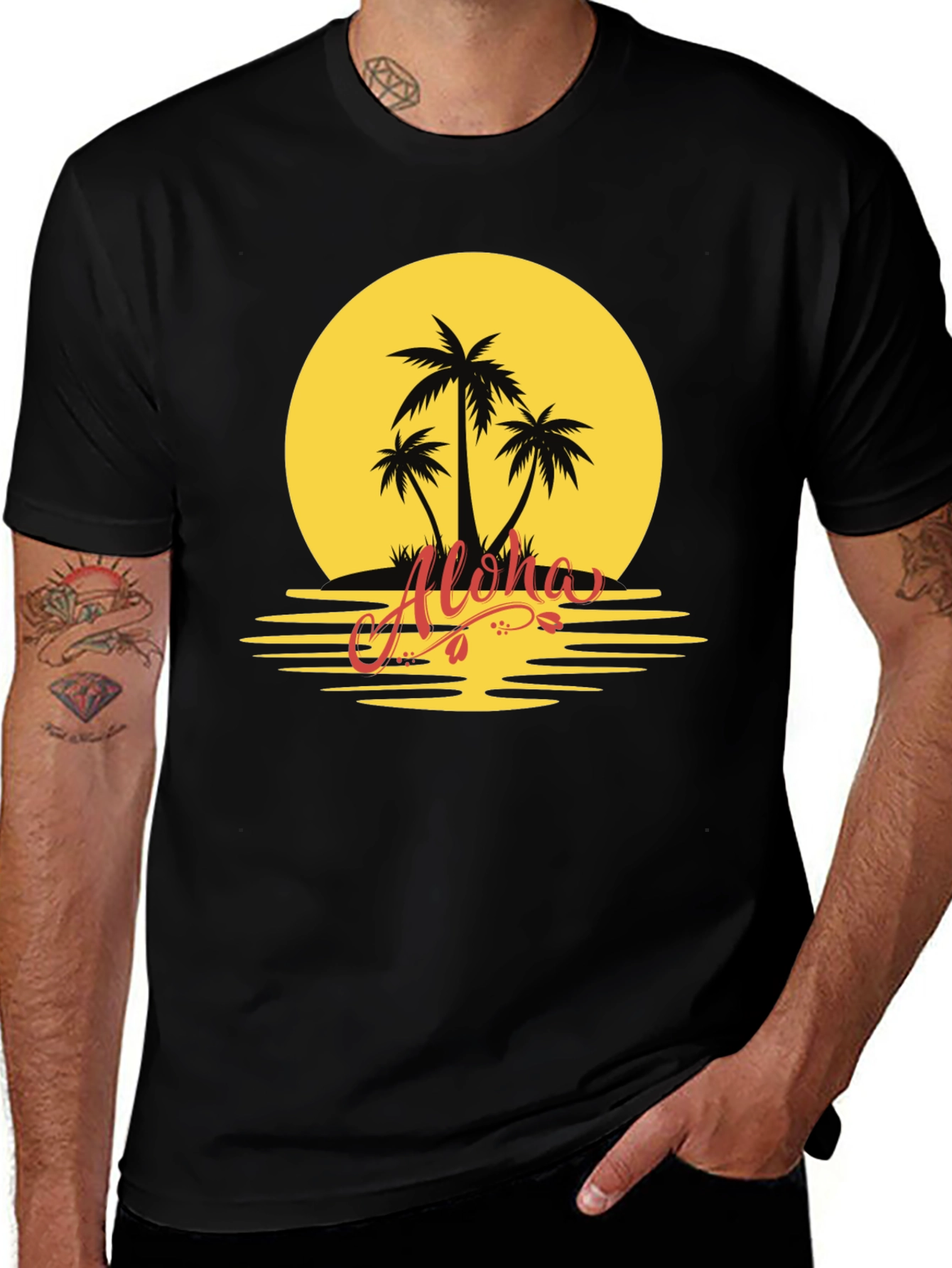 Aloha Sunset Graphic Tee - Island Vibes