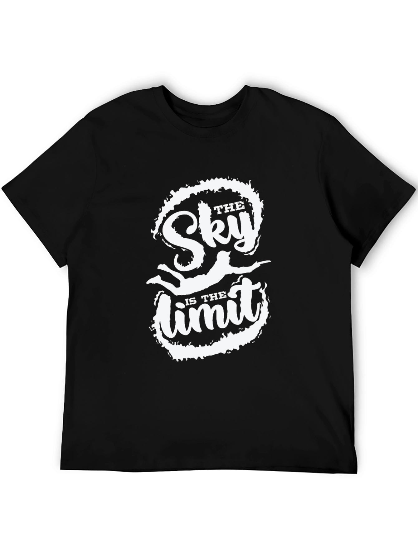 The Sky Is The Limit Black Graphic Tee